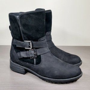 Blondo Tula Waterproof Boot, Black Leather & Suede Womens Size 7 M